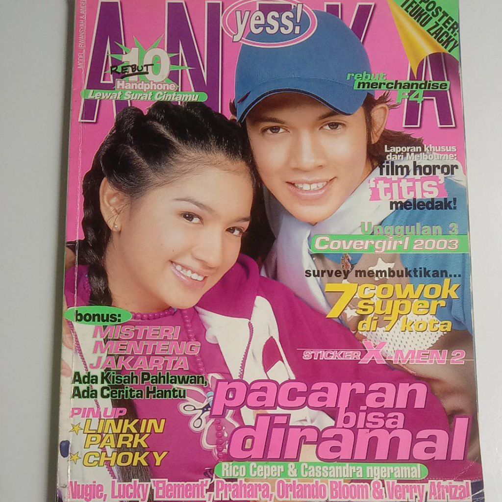Majalah Aneka Tahun 2003 Cover Angelina Karamoy (Unggulan Gadsam'2000)