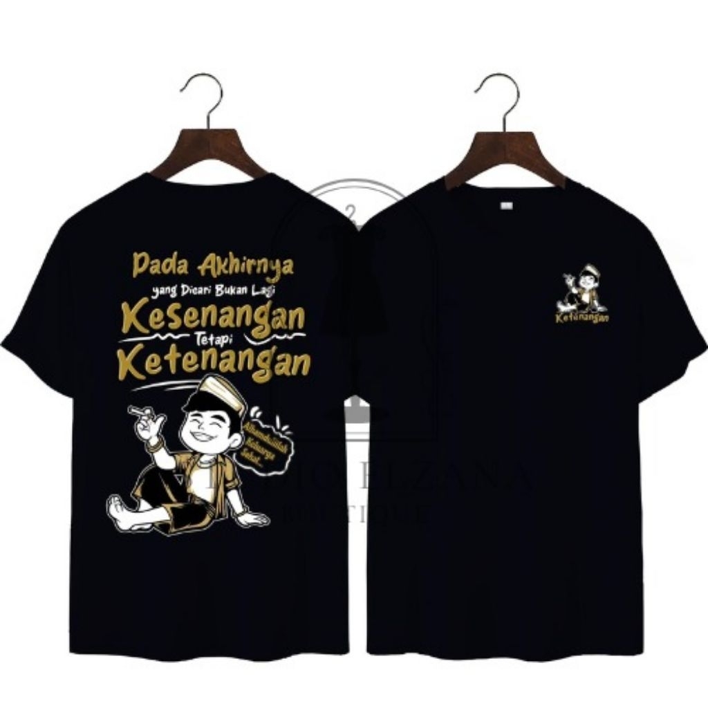 Kaos Filosofi Hidup – Desain Kartun Santai dengan Pesan Bijak Ketenangan