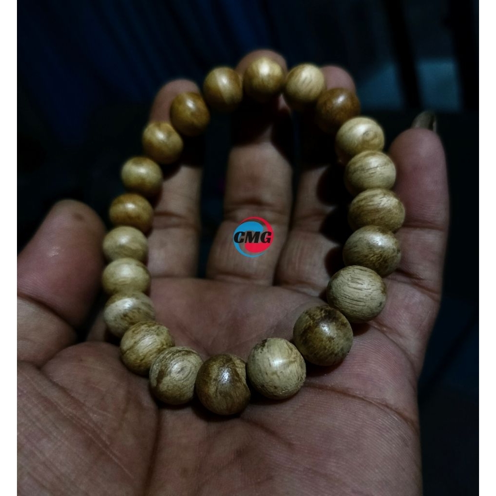 Gelang kayu gaharu filaria papua asli natural 10mm