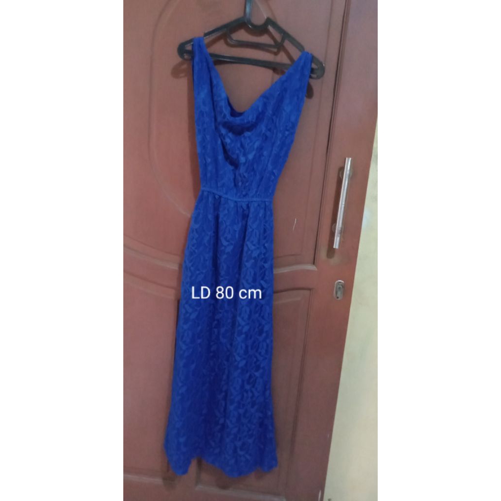 gaun pesta brukat anak remaja wanita preloved