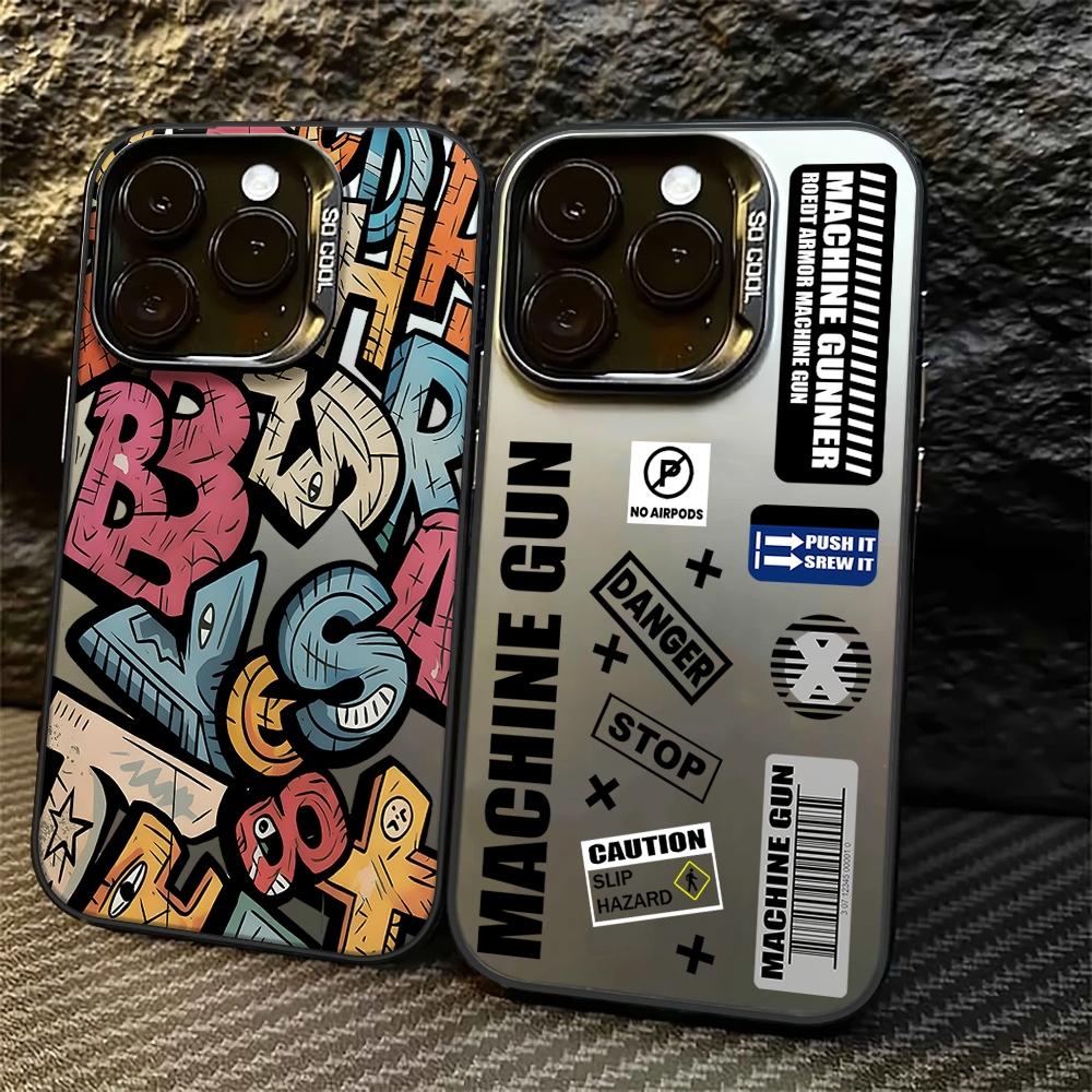 Premium matte Hard Casing Hp Oppo Reno 14 Pro 5G Sticker Case Untuk Oppo Reno 14 5G Reno 13F 14F Cas