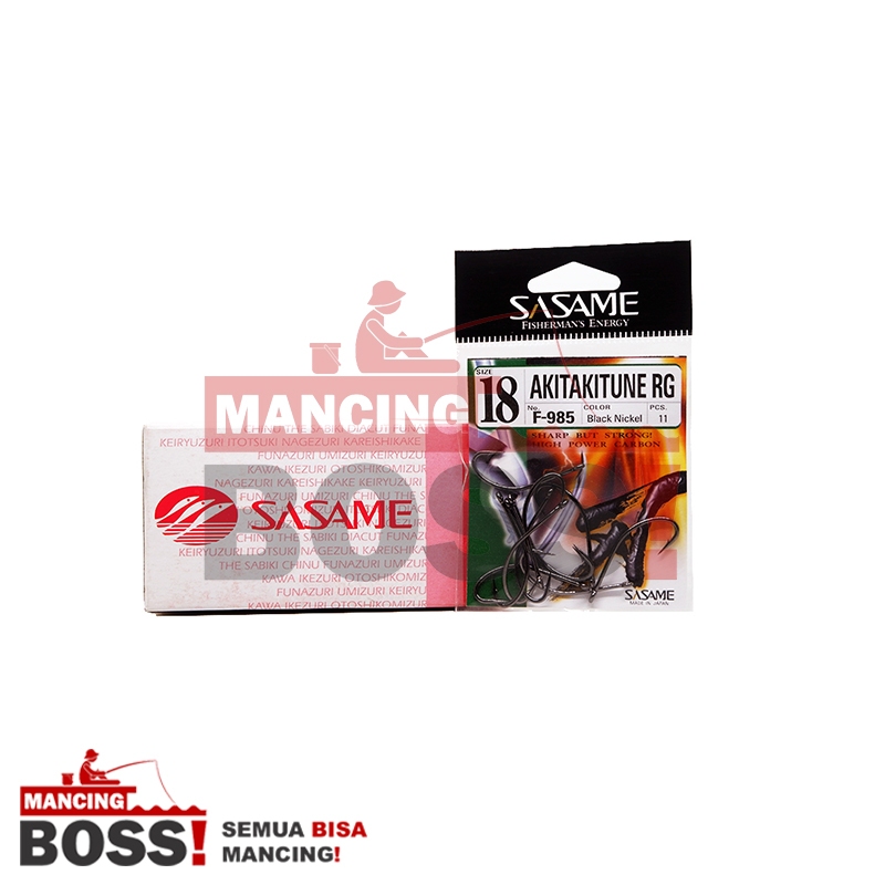 MATA KAIL PANCING SASAME AKITAKITSUNE RG TAJAM AWET SIKU LUBANG CARBON HOOK ORIGINAL MADE IN JAPAN