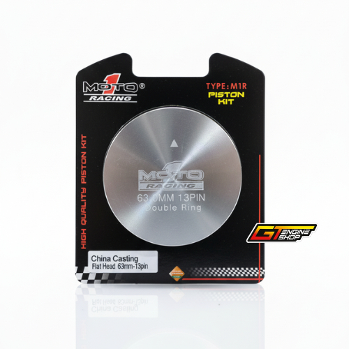 PISTON 63 PEN 13 PIN 13 MOTO1 RACING SEHER 63 PEN 13 PIN 13 MOTO 1 RACING MENTAH BAHAN CHINA CASTING
