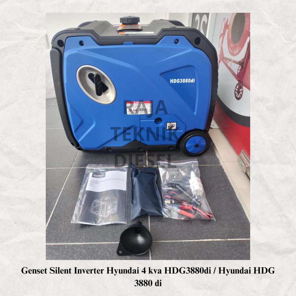 Genset Silent Inverter Hyundai 4 kva HDG3880di / Hyundai HDG 3880 di ORIGINAL TERBAIK