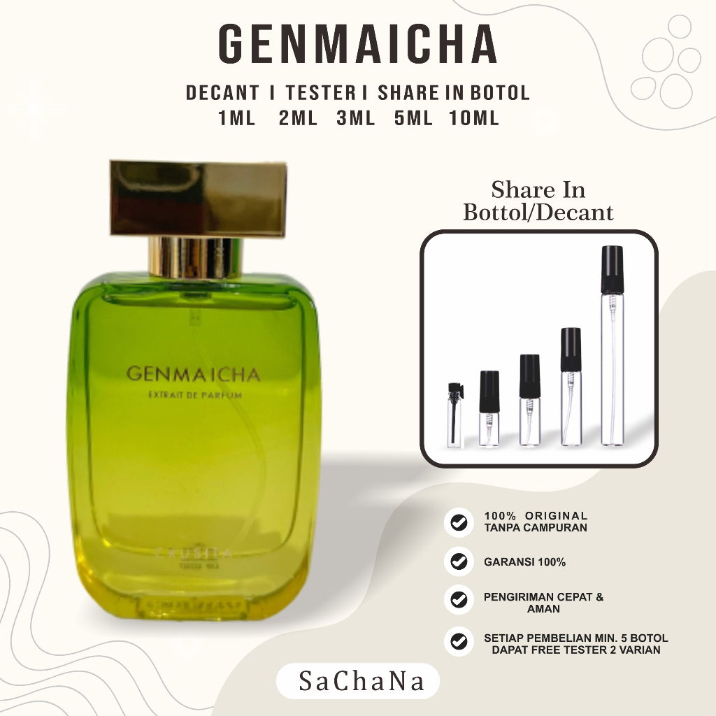 NEW  CRUSITA | GENMAICHA | ORIGINAL DECANT SHARE PARFUME 1/2/3/5/10ml