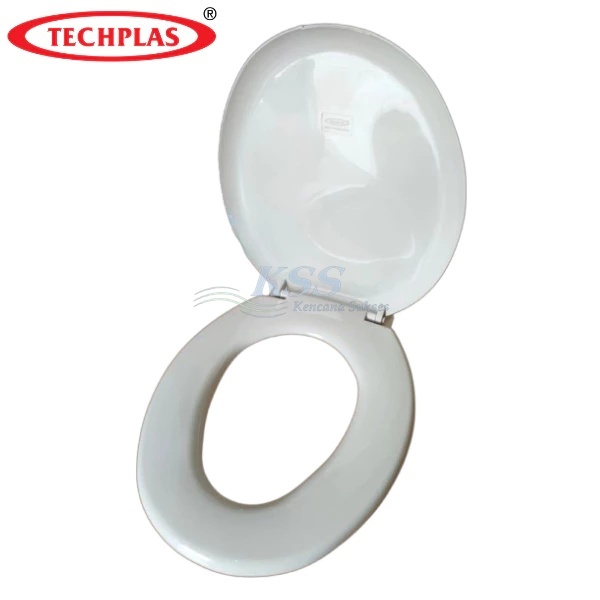 Tutup Closet Duduk Putih Techplas Deluxe Dudukan Tutup Kloset Toilet Seat Cover Closed Dewasa Univer