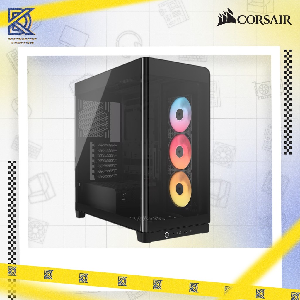 CORSAIR FRAME 4500X RS-R ARGB Panoramic Glass ATX Mid-Tower PC Case BLACK