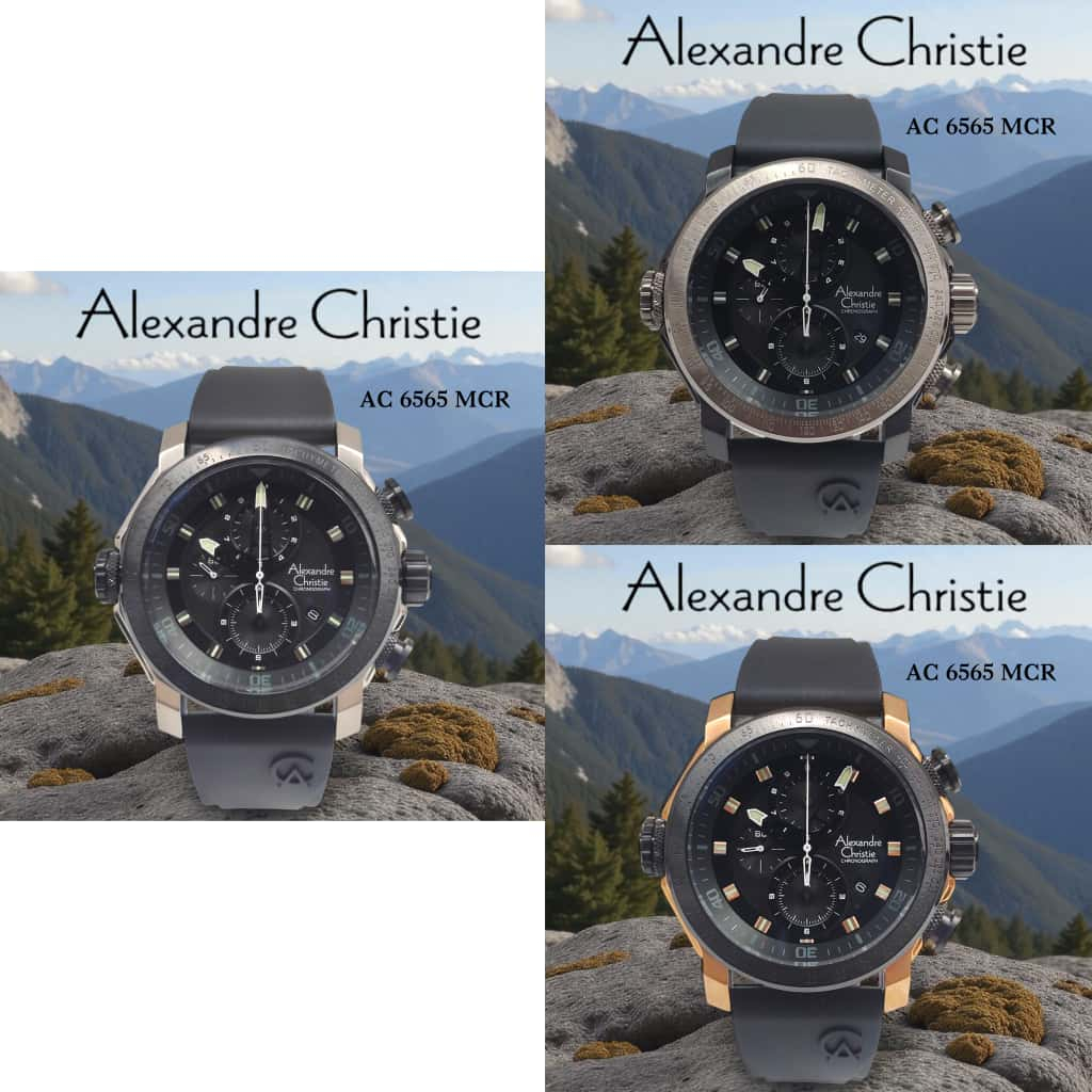 Jam Pria Alexandre Christie AC6565 AC 6565 Rubber Original Garansi Resmi Alexander Christie