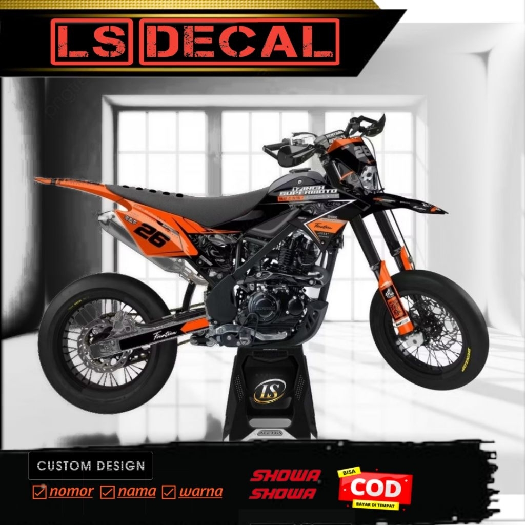 DECAL DTRACKER 150 - stiker dekal motor dtracker full body DTX 11