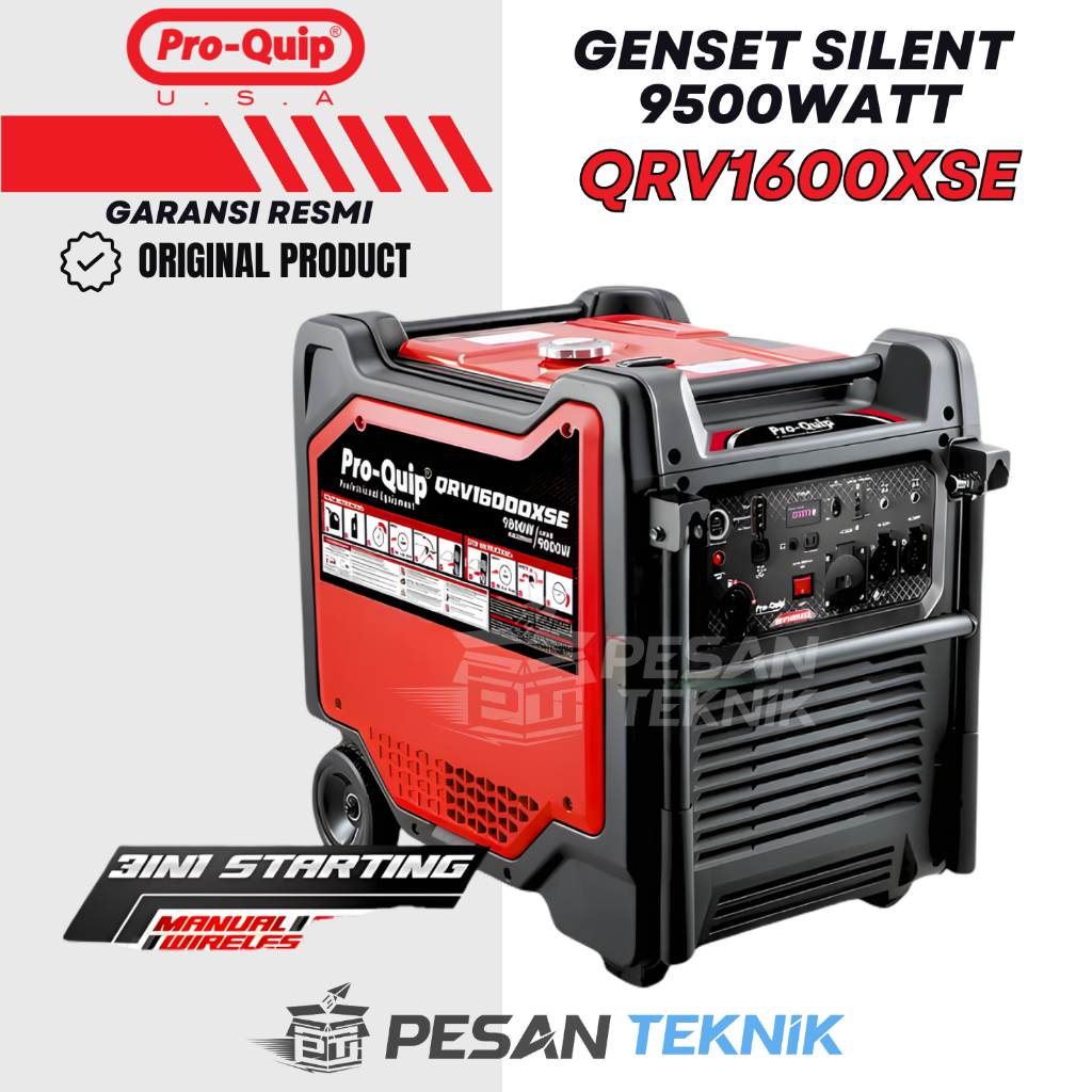 Mesin Genset Silent Genset Bensin Generator Genset Portable 9500Watt PROQUIP QRV1600XSE