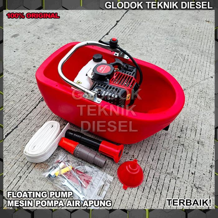 FLOATING WATER PUMP 4 TAK / MESIN SIRAM BAWANG MERAH / MESIN SIRAM BAWANG SAWAH Kebun Sprayer 2 Tak 