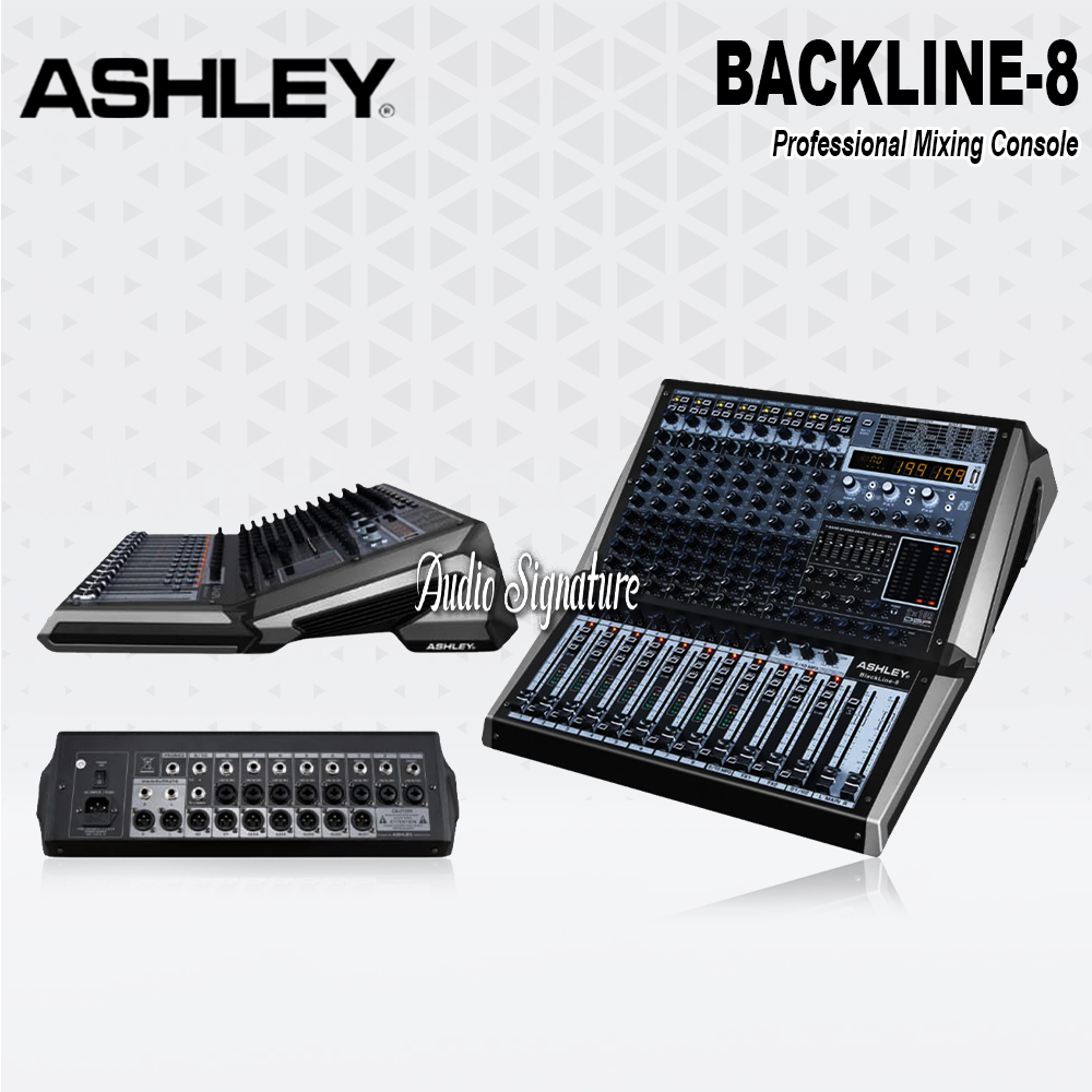 Mixer 8 Channel ASHLEY BLACKLINE 8 | BLACK LINE 8 Double Effect Bluetooth USB Original