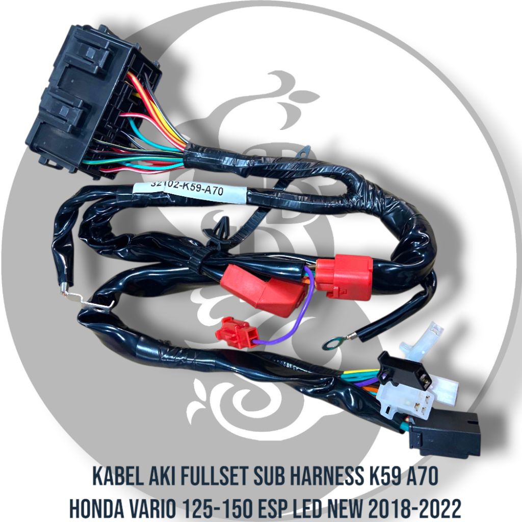 Kabel Aki Honda Vario 150 Esp New Led K59 A70 Kabel Aki Sub Harness Vario K59 A70 Vario 150 New Esp 