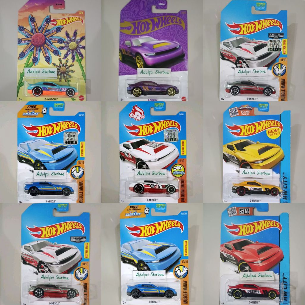 hotwheels hot wheels d-muscle dmuscle zamac factory sealed muscle mania hw city hw digital circuit t
