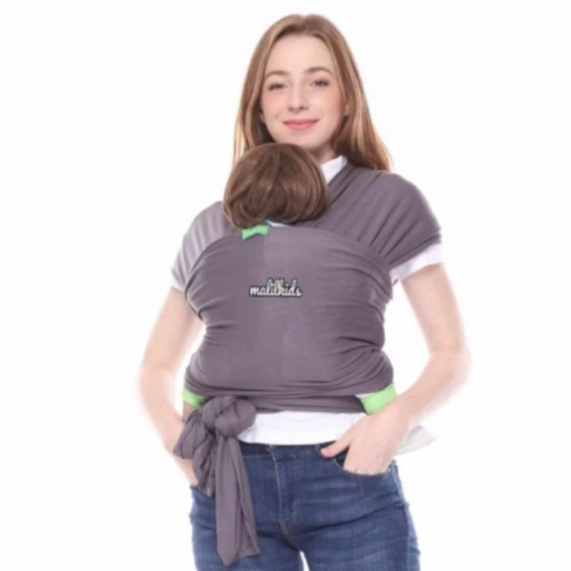 Baby wrap malilkids grey preloved