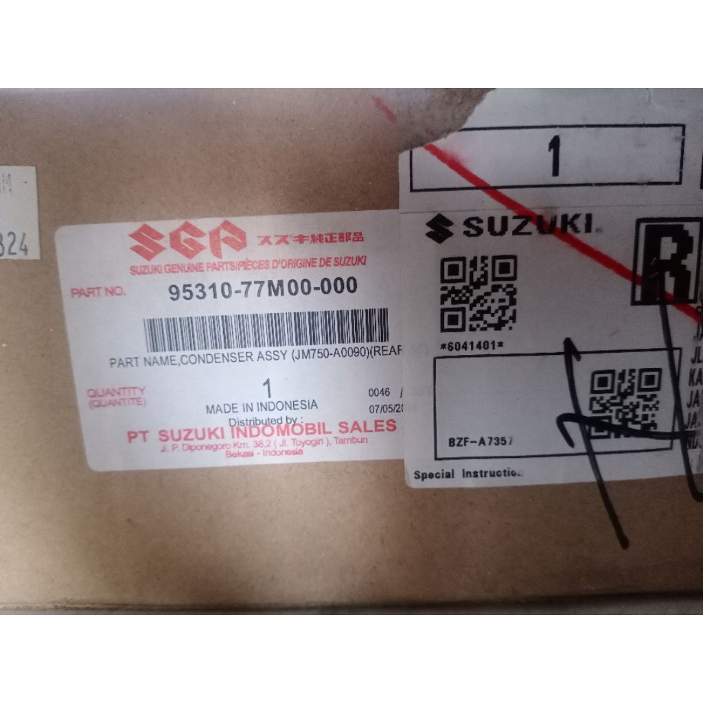 condensor AC Suzuki Ertiga 2012-2017 Asli SGP suzuki