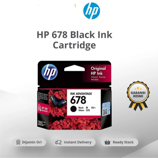 HP 678 Cartridge / Tinta printer HP ( HITAM )