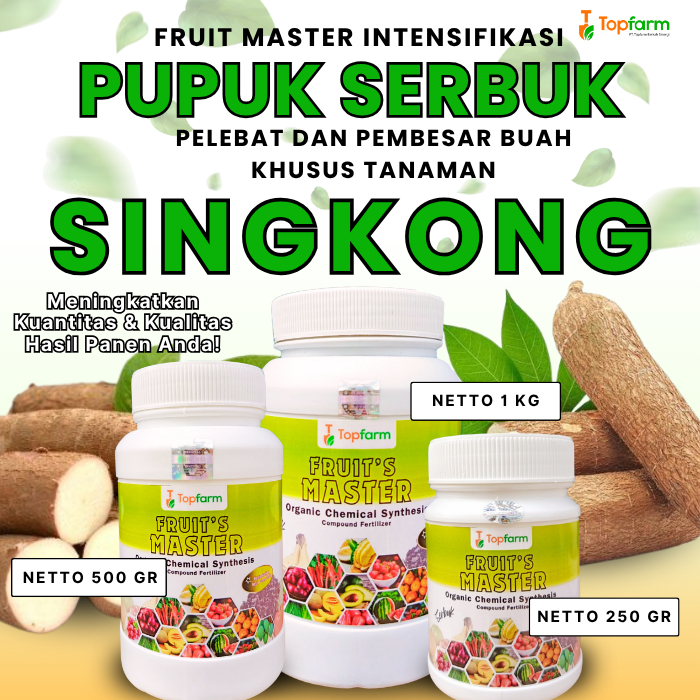 Pupuk Serbuk Singkong / Pupuk Pembesar Umbi Singkong / Pupuk Pemacu Pertumbuhan Dan Pembesaran Akar 