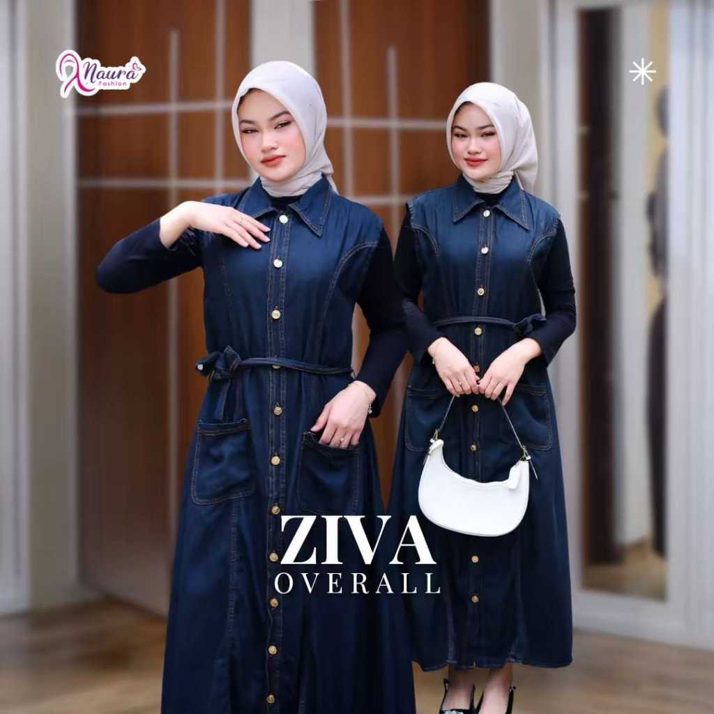 Overall (ZIVA) - Gamis Panjang Lengan Pendek Wanita
