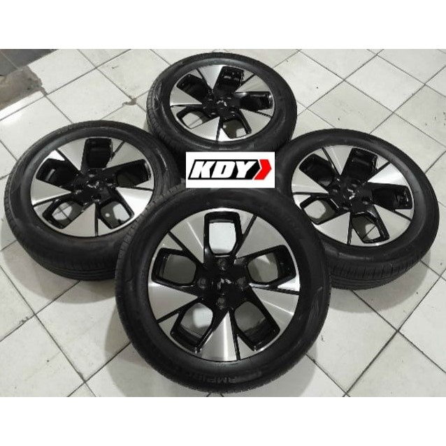 Velg Mobil Bekas Original Copotan Wuling Alvez Ring 16x6 Holo 4x114 + Ban GT 205 60 R16 cocok kijang