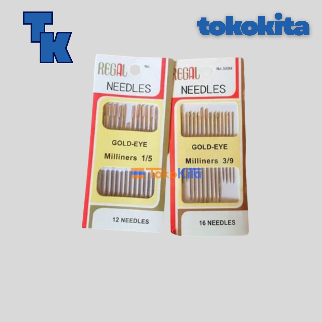 Jarum Jahit Tangan Merk Regal Perlengkapan Jahit Murah