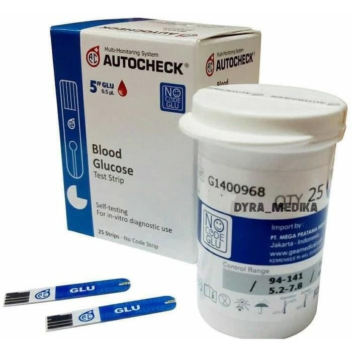 Strip Gula Darah AUTOCHECK / Stik Gula Darah AUTOCHECK / AUTOCHECK GLUCOSE