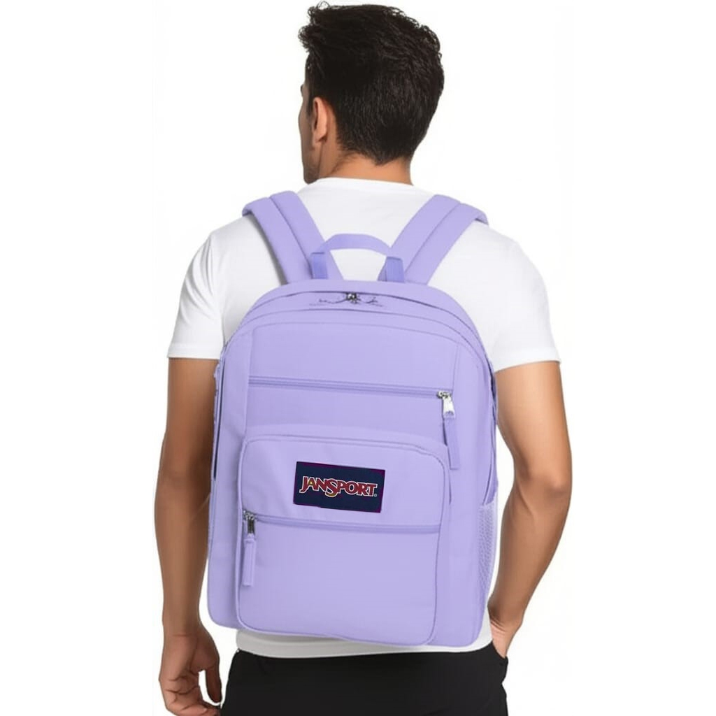 Jaket Ransel Pria Jansport Big Student Backpack Lavender Original