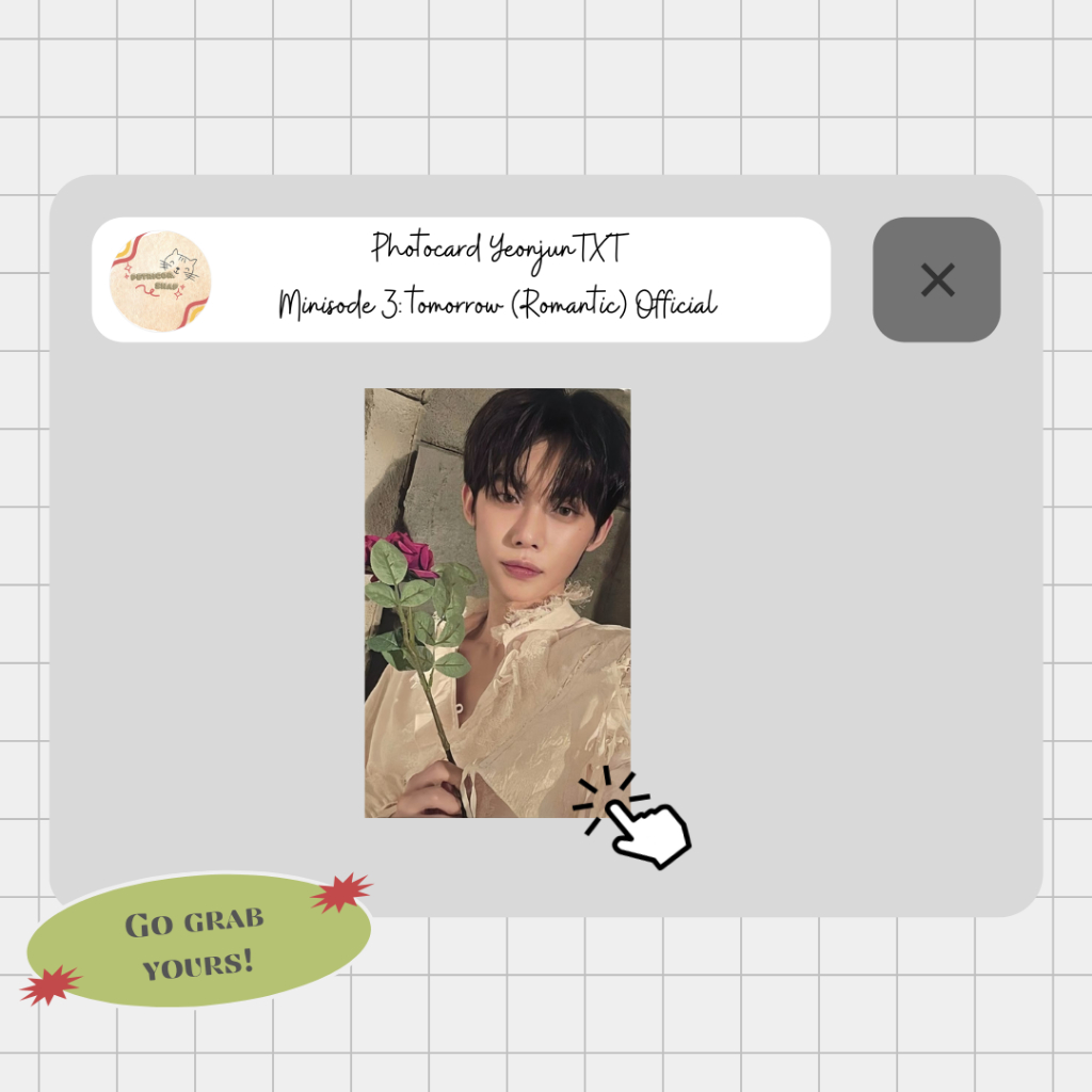 Photocard Yeonjun TXT Minisode 3: Romantic Official