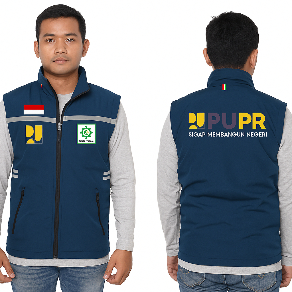 Rompi PUPR | Rompi Safety PUPR | Rompi Dinas Seragaman PUPR | Rompi Safety First