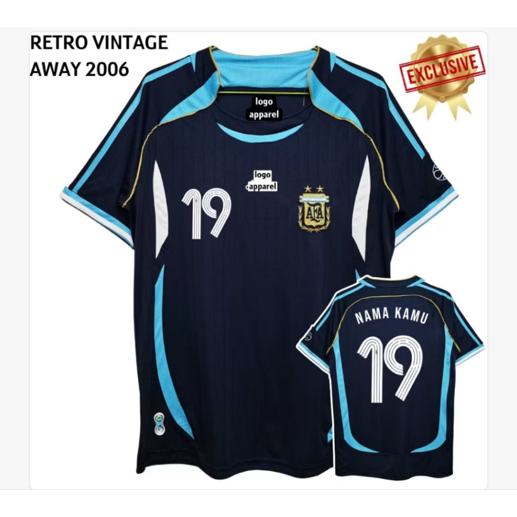 Jersey retro argentina away 2006 // Jersey Vintage // Jersey bola retro