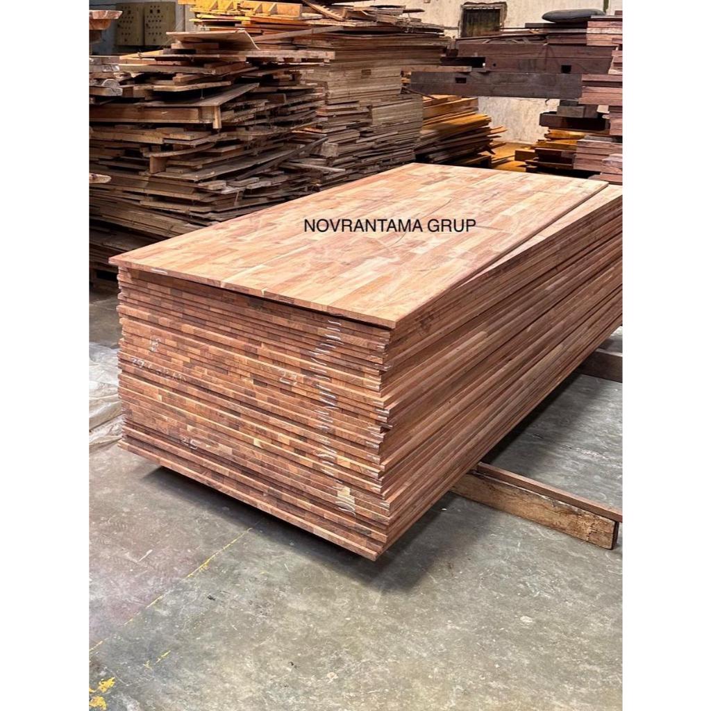 FJL Kayu Merbau , Top Table FJL Kayu Merbau 1,8x91x243cm , Top table FJL kayu merbau tebal 18mm ukur