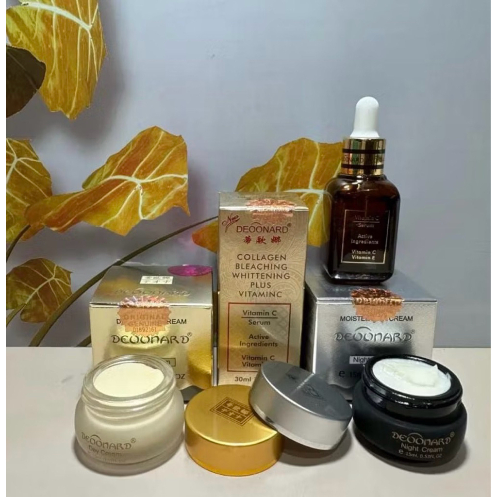 Paket Deonard gold 3in1 ( siang malam serum )