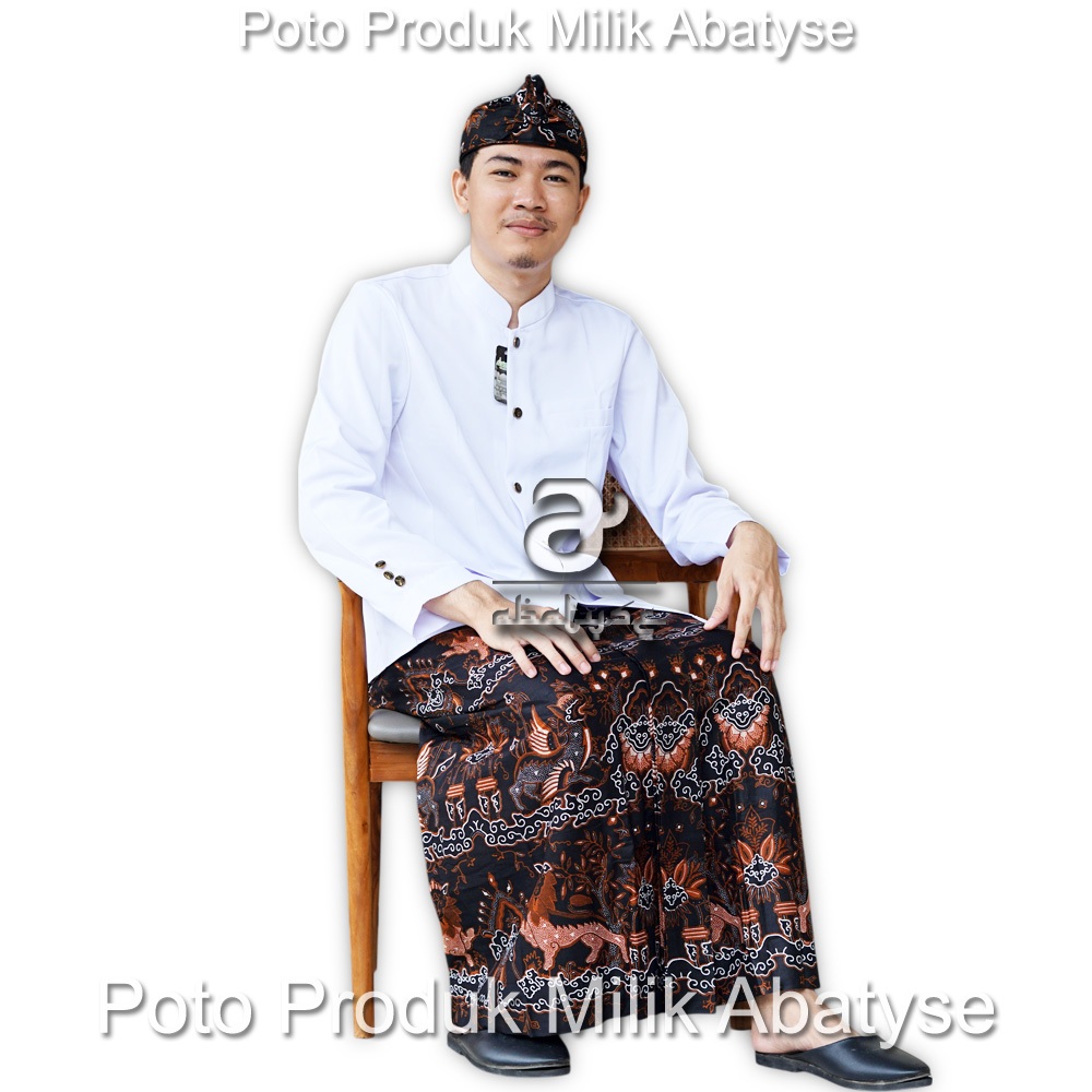 Rok Batik Seragam ASN Cirebon –Rok Batik Cirebon Motif Singa Barong Hitam