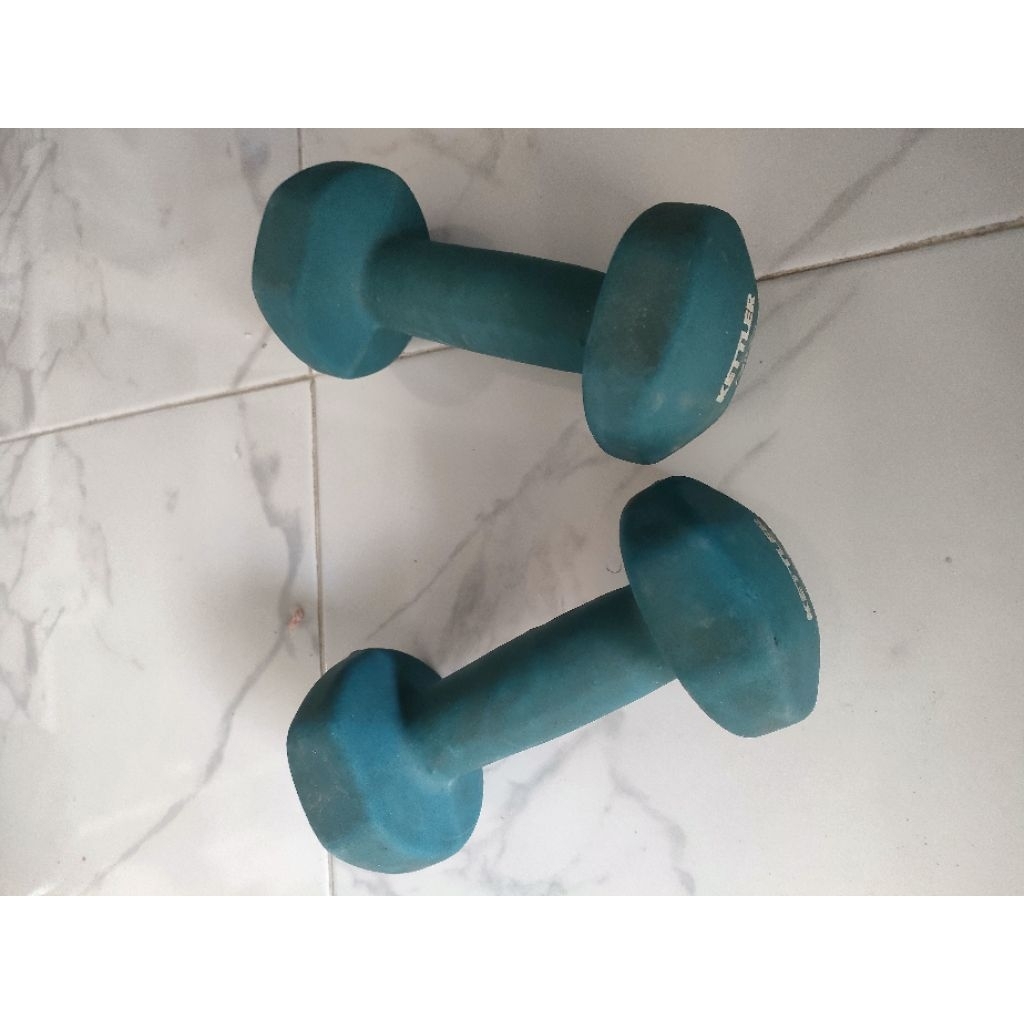 barbel 5 kg sepasang merk kettler second