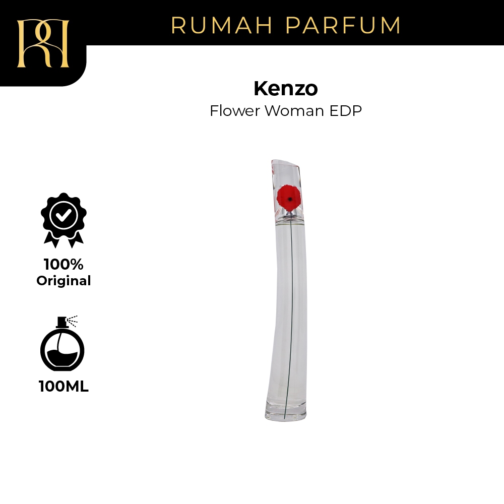 Parfum Wanita Kenzo Flower Woman Women EDP (100 mL) Perfume Cewek Tahan Lama dan Wangi
