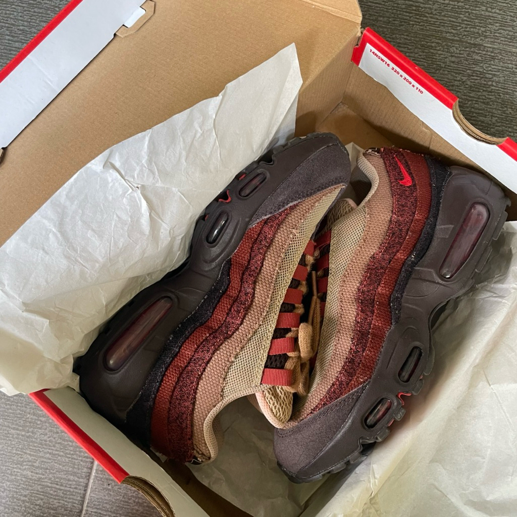 Nike Air Max 95 Anatomy Dark Brown Dad Sneakers Shoes