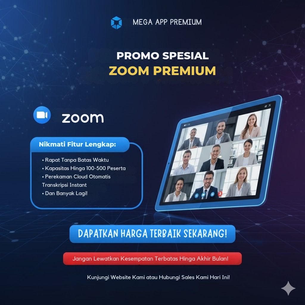 Zoom Premium 300 Peserta - Sewa 1 Hari Sampai 1 Minggu