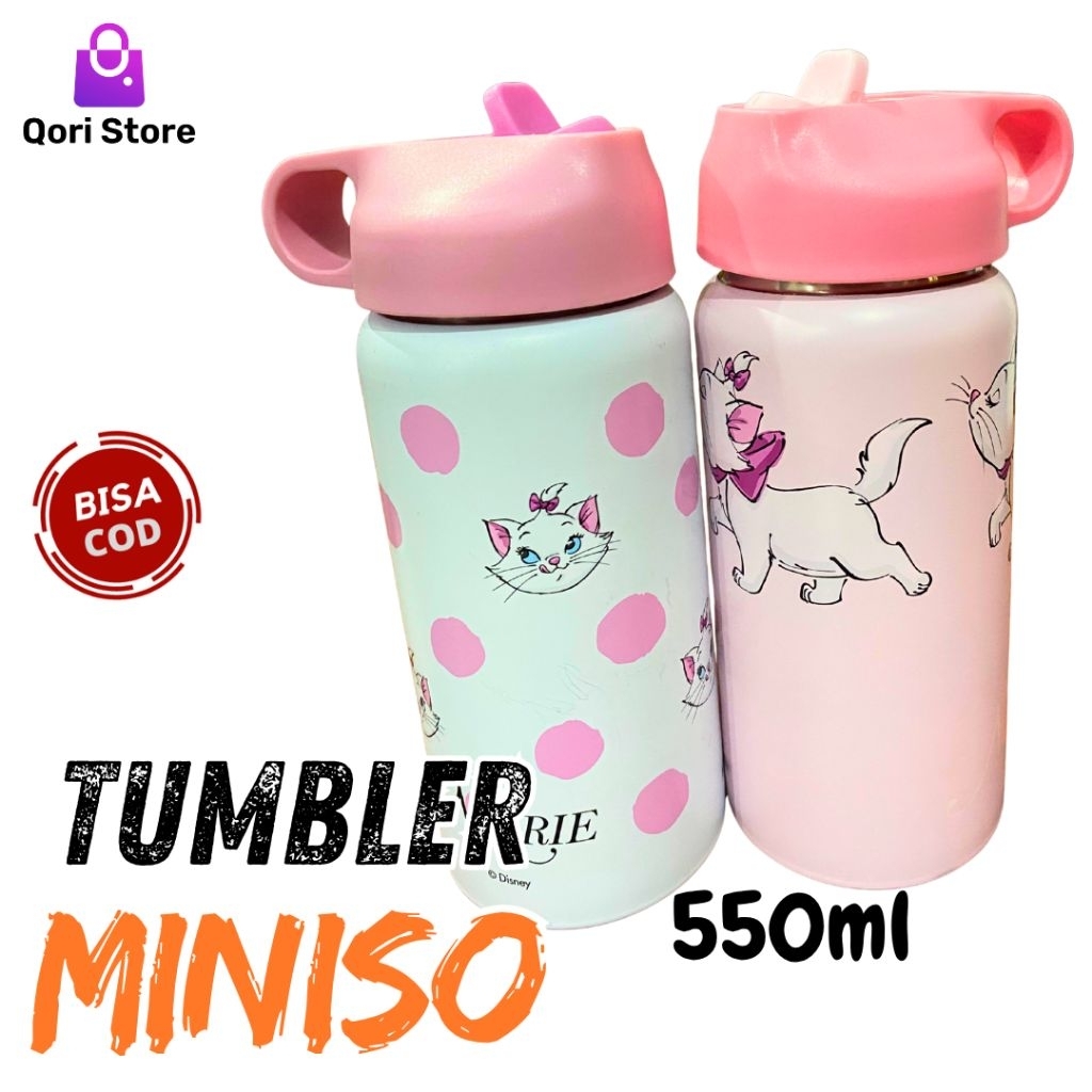 Qori Store - Tumbler Miniso 550ml / Botol Tumbler Miniso