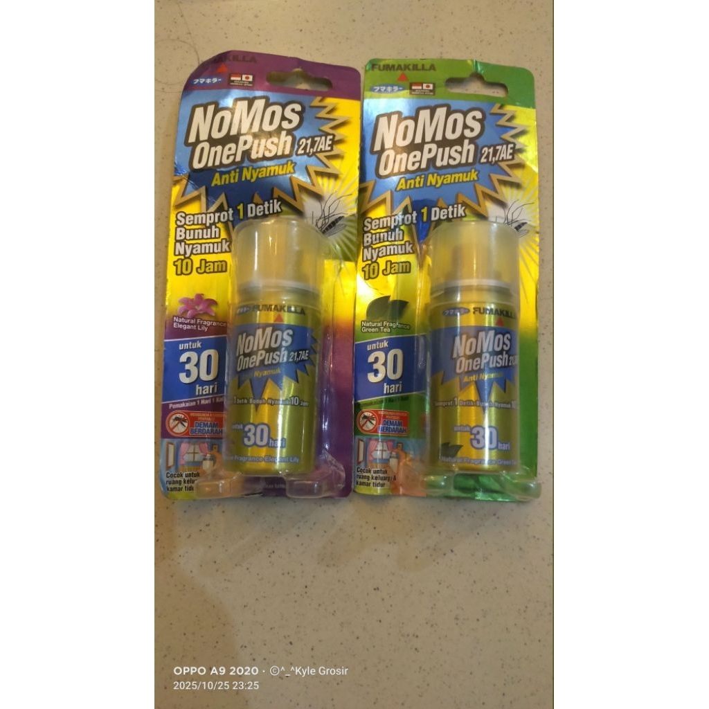 Nomos One Push 30ml/Bunuh Nyamuk 10jam(Random)