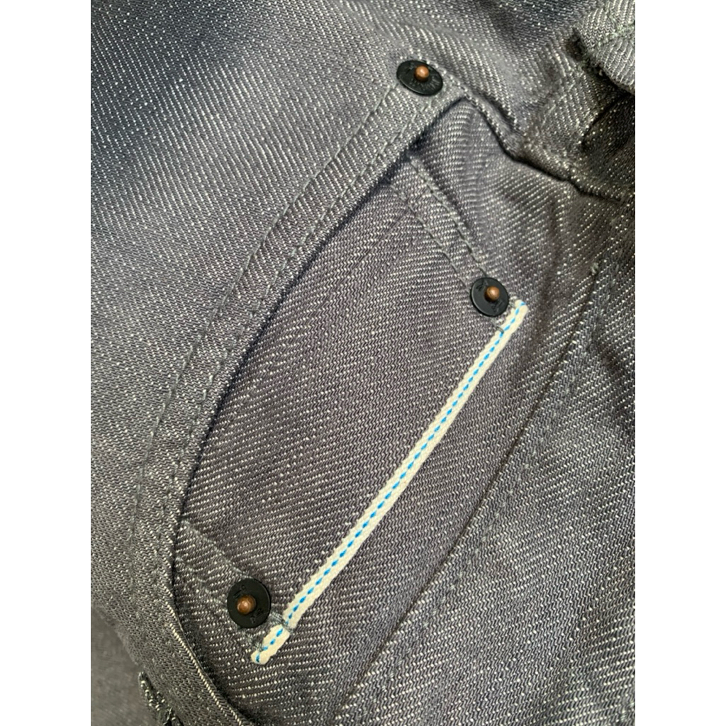 celana denim selvade denham