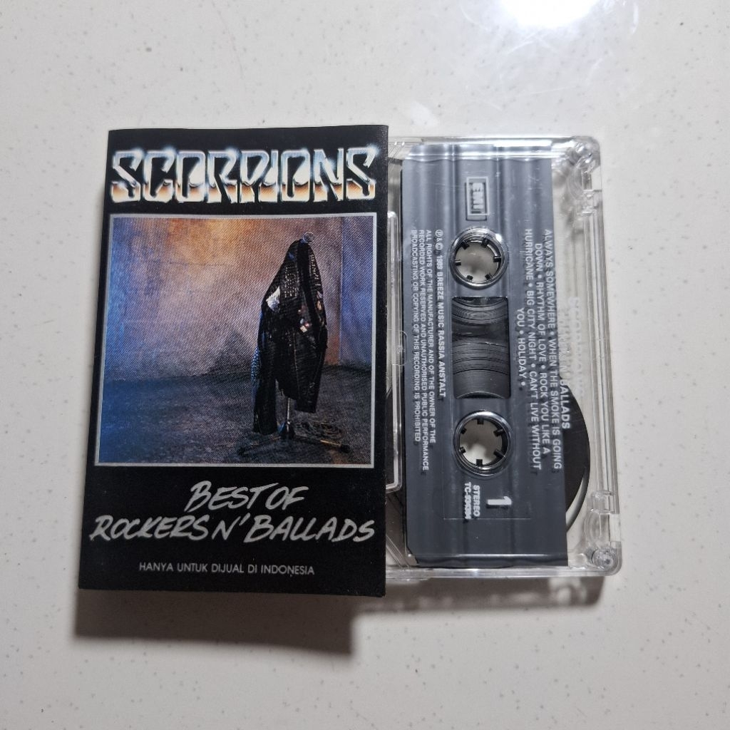 Kaset Pita Scorpions Best Of Rockers N Ballads Second