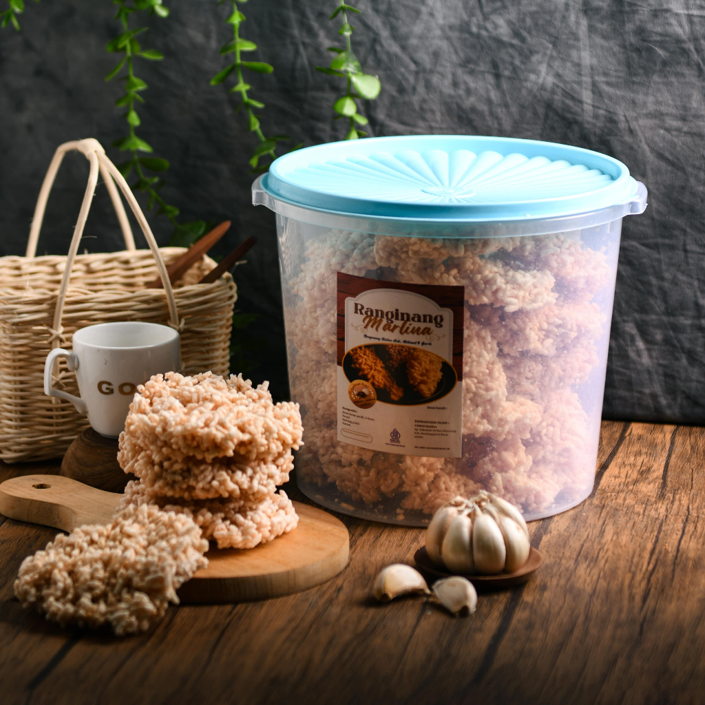 Ranginang Marlina Matang Besar – Snack Camilan Gurih Renyah, Kerupuk Ketan Asli Indonesia,250 gr