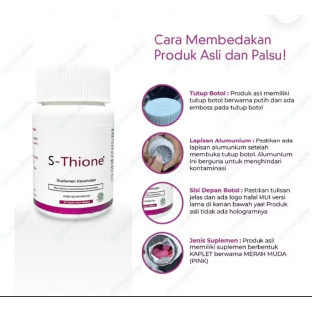 Suplemen Pemutih badan _ S Thione Original _ Obat pemutih badan _ S Thione Suplemen Kesehatan Pencer