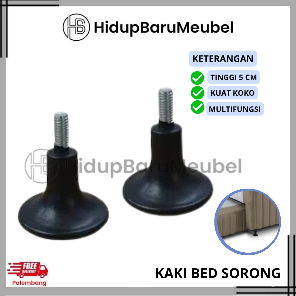 Kaki Springbed Sorong / Kaki Bed Sorong / Kaki Sofa / Kaki Plastik 5cm / Kaki Springbed 2 in 1 / Kak