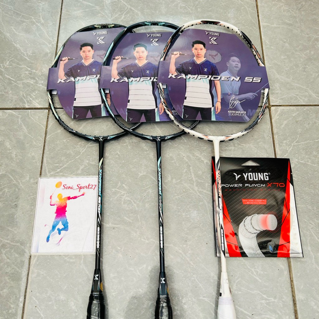 RAKET BADMINTON YOUNG KAMPIOEN SS700,SS800,SS900