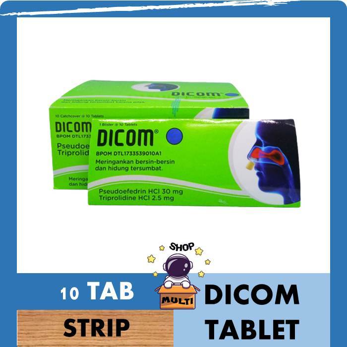 DICOM STRIP 10 KAPLET - FLU BATUK