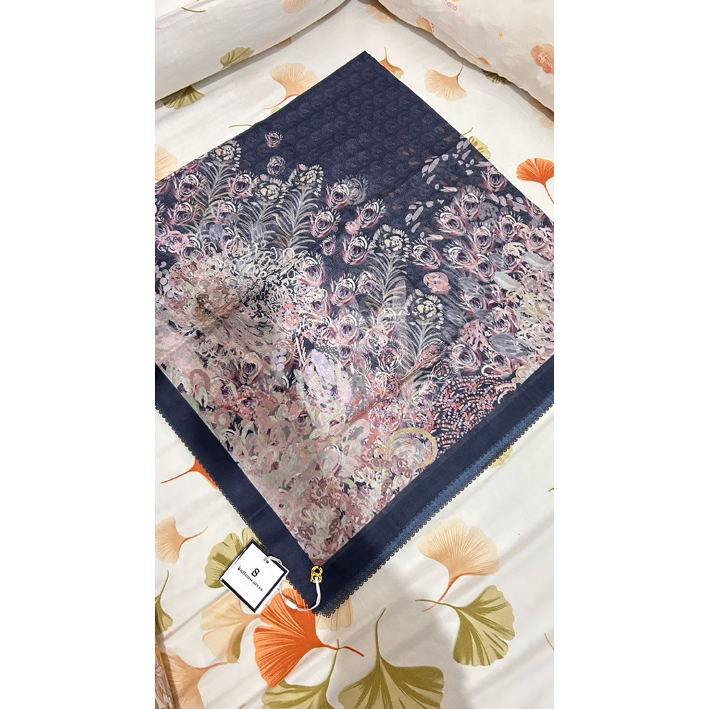 as is buttonscarves edera navy