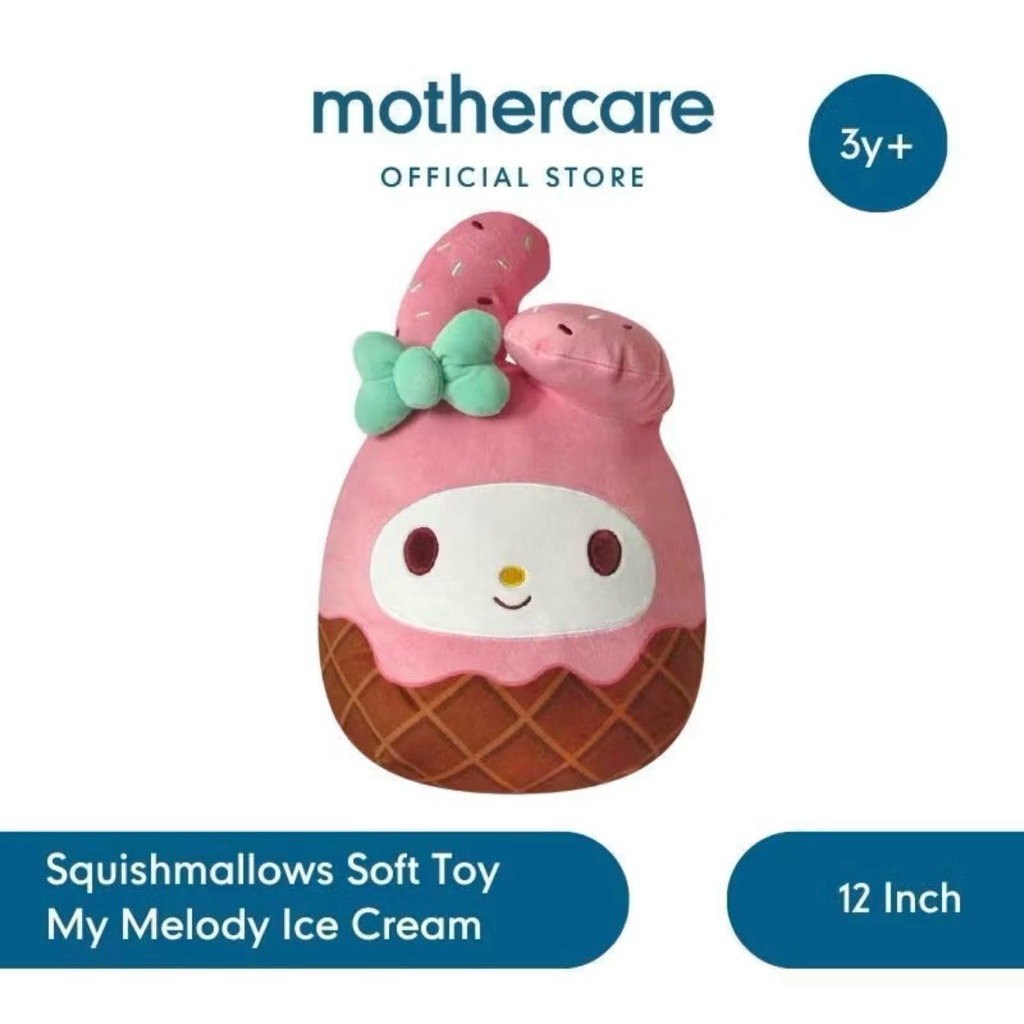 Squishmallows My Melody ice cream 12” jumbo