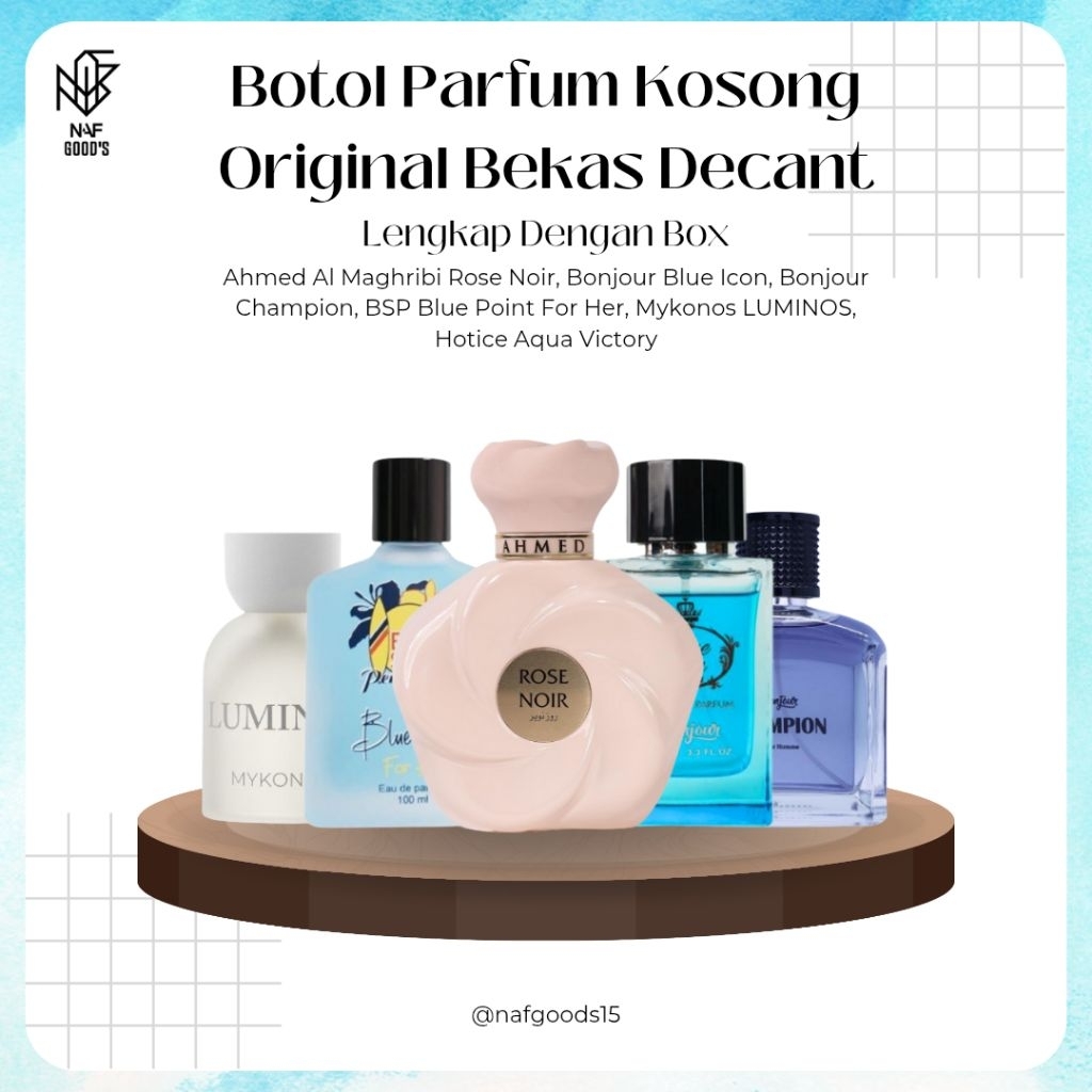 Botol Parfum Kosong Original Bekas Decant Lengkap Dengan Box