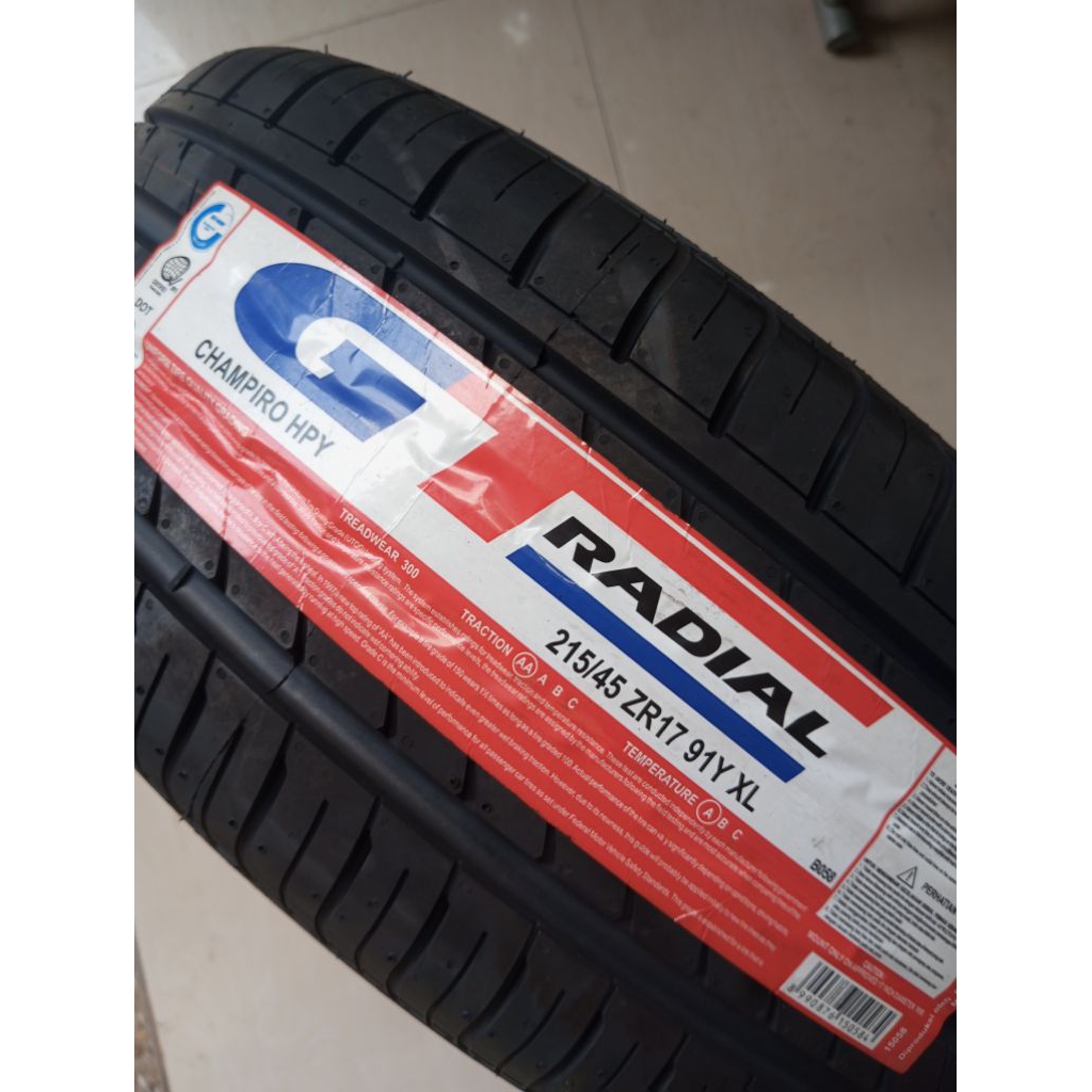 Ban Champiro HPY 215/45 R17 GT Radial